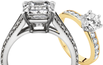 Diamond Rings with Accents